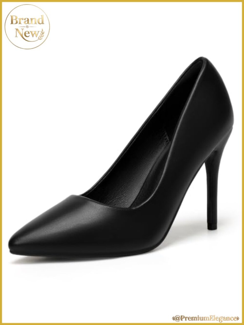 Stiletto High Heels Closed Toe Pointed Toe Pumps 4 Inch Heel